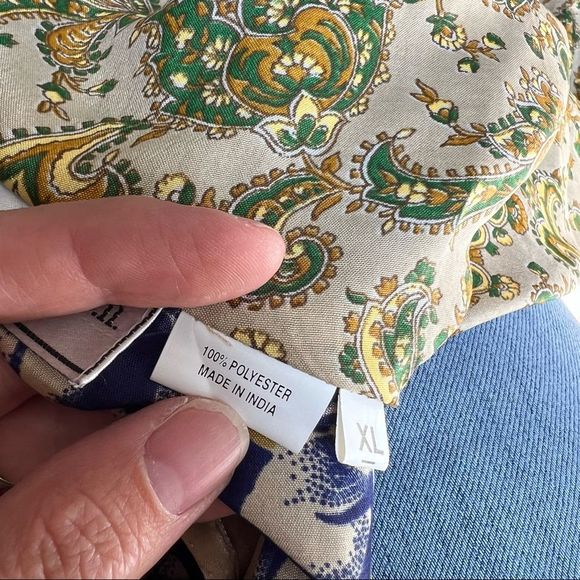 Floral Halter Dress with Green and Blue Accents - Picture 9 of 10